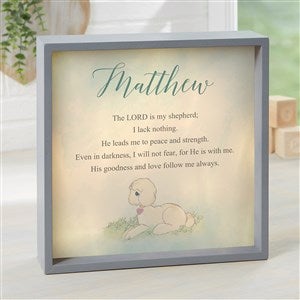 Precious Moments® Lord Is My Shepherd PZ Grey LED Light Shadow Box- 10x10 - 53268-G-10x10