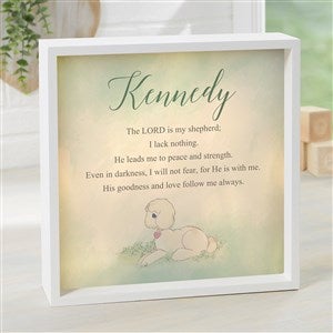 Precious Moments® Lord Is My Shepherd PZ Ivory LED Light Shadow Box- 10x10 - 53268-I-10x10