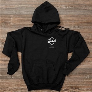 Best Dad Personalized Hanes Adult Hooded Sweatshirt - 53319-BS