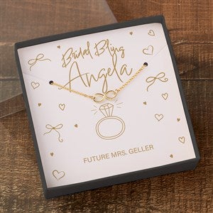 Gold Infinity Necklace in Printed Bridal Card Box by Jessie James Decker - 53357-GI