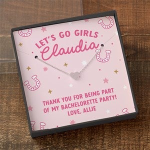 Silver Heart Necklace in Printed Western Glam Card Box by Jessie James Decker - 53358-SH