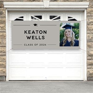 Modern Graduate Personalized Photo Banner - 30x72 - 53385-P