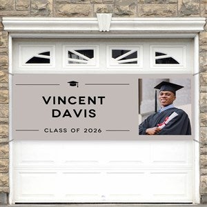 Modern Graduate Personalized Photo Banner - 45x108 - 53385-LP