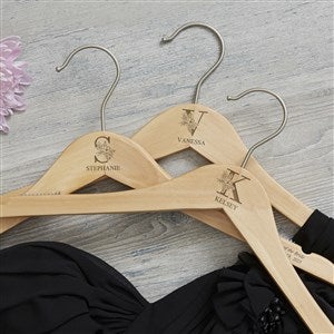 Engraved Floral Wood Closet Hanger by Jessie James Decker - 53449