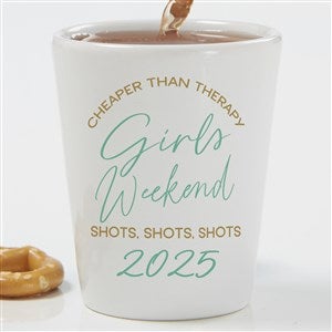 Personalized Girls Trip Ceramic Shot Glass by Jessie James Decker - 53504