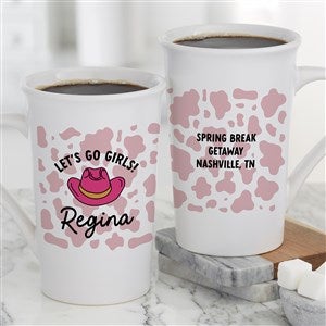 Personalized Cow Print Latte Mug by Jessie James Decker - 53510-U