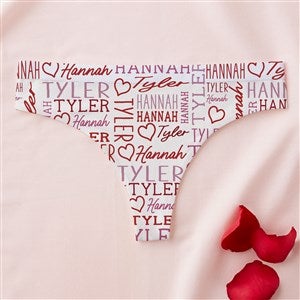Personalized Repeating Name Heart Thong by Jessie James Decker - 53527