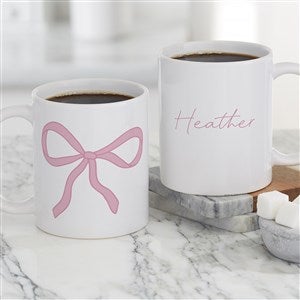 Personalized Pink Bow Coffee Mug by Jessie James Decker - 53548