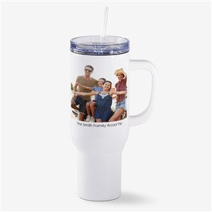 Photo  Message Personalized White 40oz Tumbler - 53635