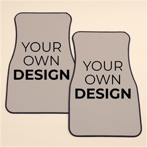 Design Your Own Personalized Front Car Mat Set- Tan - 53651-T