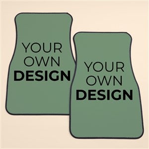 Design Your Own Personalized Front Car Mat Set- Sage Green - 53651-SG