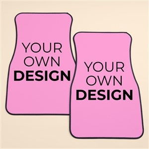 Design Your Own Personalized Front Car Mat Set- Pink - 53651-P