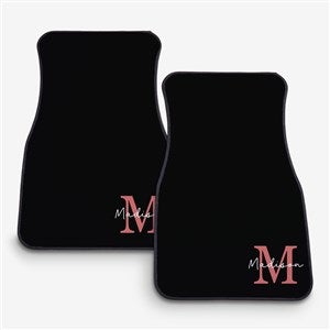 Initial and Name Personalized Front Car Mat Set - 53653