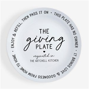 Giving Plate Personalized 10quot;  Polymer Plate - 53657