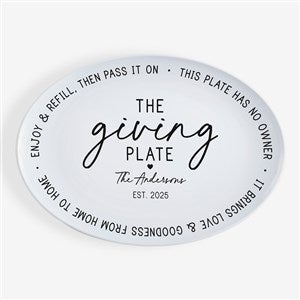 Giving Plate Personalized Oval Polymer Platter - 53664