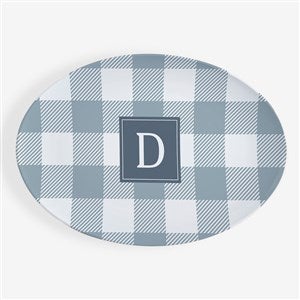 Custom Pattern Personalized Oval Polymer Platter - 53666