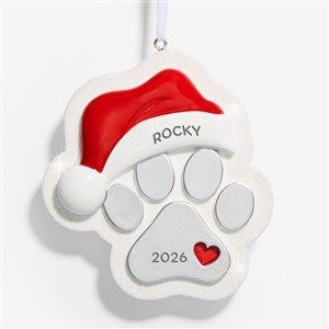 Pet Paw Personalized Ornament - 53783