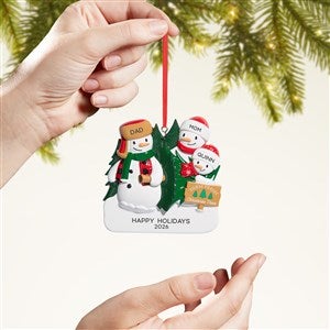 Christmas Tree Farm Snowman Ornament - Three Names - 53819-3