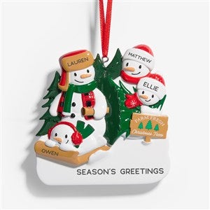 Christmas Tree Farm Snowman Ornament - Four Names - 53819-4