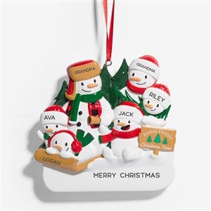 Christmas Tree Farm Snowman Ornament - Six Names - 53819-6