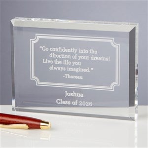 Inspiring Graduate Quotes Personalized Keepsake - 5385