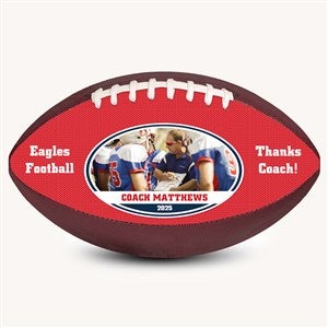 Personalized Coach Photo Football- 9quot; - 54062D-S