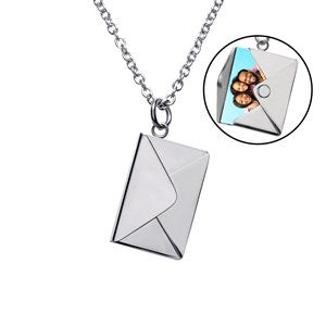 Custom Secret Photo Envelope Locket - 54122D