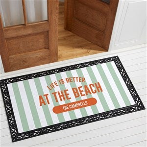 Sunkissed Stripes Oversized Personalized Doormat- 24x48 - 54161-O