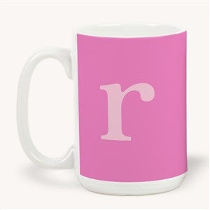 Typewriter Initial Personalized Coffee Mug 15 oz.- White - 54209-L