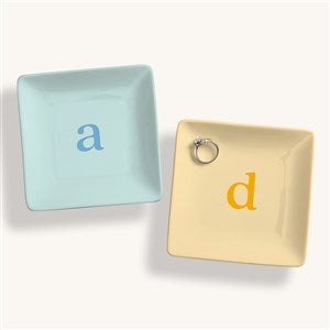 Typewriter Initial Personalized Ring Dish - 54211