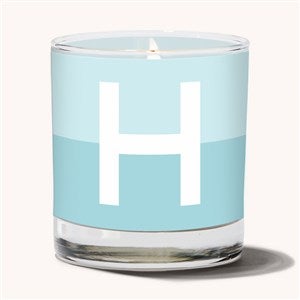 Color Block Initial Personalized 8oz Glass Candle - 54220