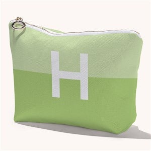 Color Block Initial Personalized Makeup Bag - 54221