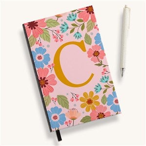Flowery Initial Personalized Journal - 54244