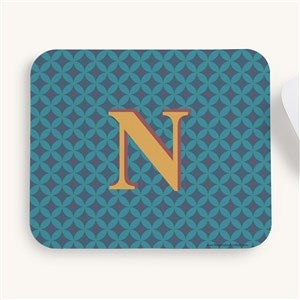 Geometric Monogram Personalized Mouse Pad - 54252