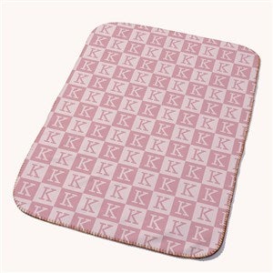 Repeating Initial Personalized 30x40 Plush Fleece Baby Blanket - 54261-SF