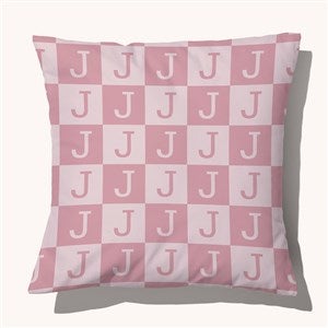 Initial Block Personalized 18 Throw Pillow - 54262-L