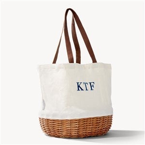 Monogram Embroidered Picnic Basket - 54327-M