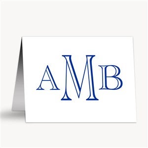 Monogram Personalized Note Cards - 54365
