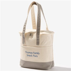 Write Your Own Embroidered Cooler Bag - Grey - 54417-G