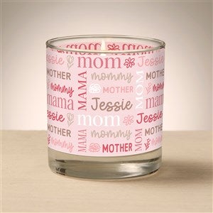 Personalized Repeating Name Mothers Day Glass Candle by Jessie James Decker - 54578