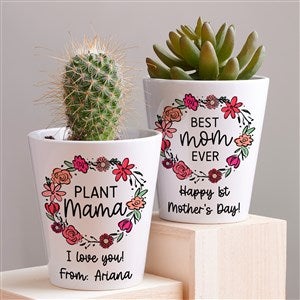 Personalized Floral Wreath Mini Flower Pot by Jessie James Decker - 54581
