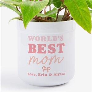 Personalized Worlds Best Mom Flower Pot by Jessie James Decker - 54582