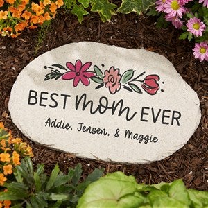 Personalized Floral Garden Stone for Mom by Jessie James Decker - 54595
