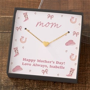 Gold Heart Necklace in Printed Western Card Box by Jessie James Decker  - 54596-GH