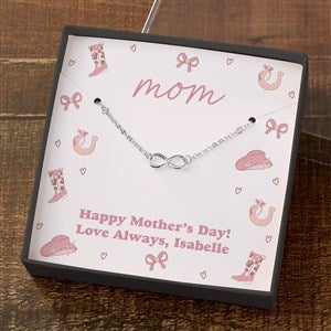 Silver Infinity Necklace in Printed Western Card Box by Jessie James Decker  - 54596-SI