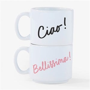 Italian Expression Personalized Espresso Stackable Mug - 54644