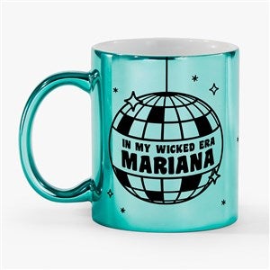 Disco Ball Personalized 11oz Metallic Mug-Green - 54649-G