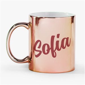 Glam Name Personalized Metallic Coffee Mug - Rose - 54673-R
