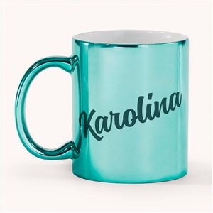 Glam Name Personalized Metallic Coffee Mug - Green - 54673-G