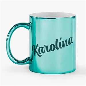 Glam Name Personalized Metallic Coffee Mug - Green - 54673-G